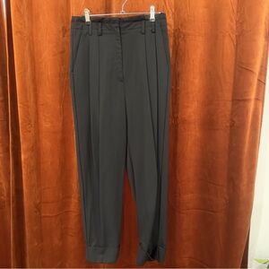 Elizabeth and James Black Rolled Hem Trousers